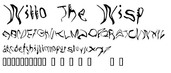 Willo the Wisp font